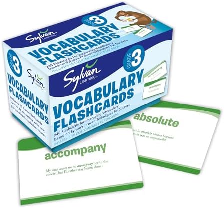 Sylvan Learning Flashcards 4点セット Amazon.com: 5th Grade Vocabulary Flashcards: 240 Flashcards for